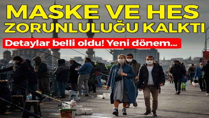 Maske zorunluluğu açık alanlarda kalktı! Salgında yeni dönemin detayları belli oldu...