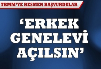 Meclise, “Erkek genelevi” açılsın başvurusu