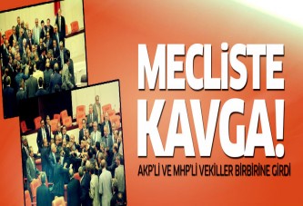 Mecliste kavga: AKP'li ve MHP'li vekiller birbirine girdi!