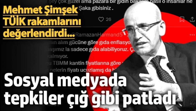 Mehmet Şimşekin enflasyon mesajı sonrası sosyal medya karıştı! Öyle tepkiler geldi ki...