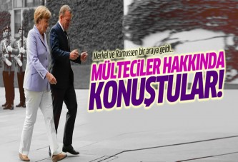 Merkel ve Rasmussen'den mülteciler hakkında açıklamalar