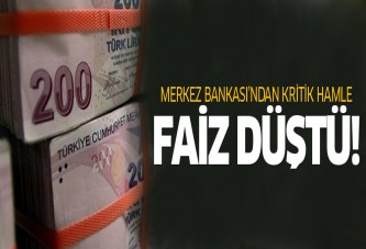 Merkez Bankası faizi 9,5'e düşürdü