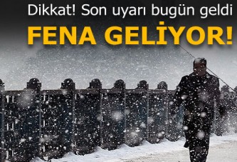 Meteoroloji uyardı! Kar geliyor!