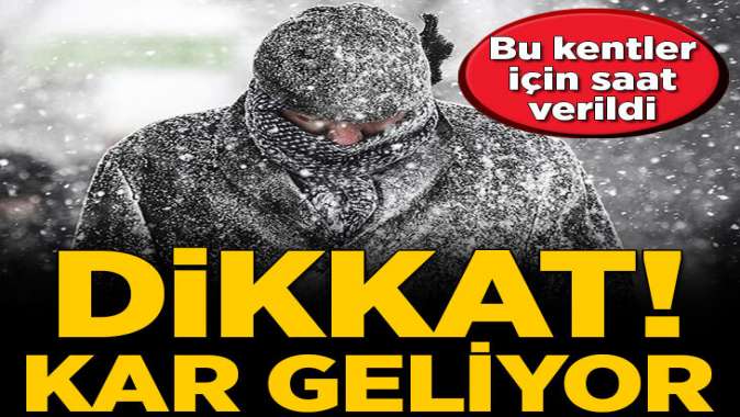 Meteorolojiden kar uyarısı