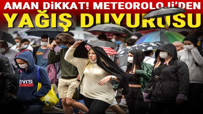 Meteorolojiden Marmara Bölgesi için yağış uyarısı