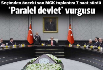 MGK'da 'paralel devlet' vurgusu