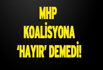 MHP’den koalisyon açıklaması