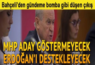 MHP Genel Başkanı Bahçeli: MHP 2019'da cumhurbaşkanı adayı çıkarmayacak