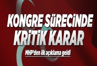 MHP'de kongre süreci durdu.