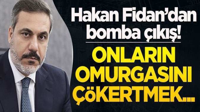 MİT Başkanı Hakan Fidandan bomba açıklama