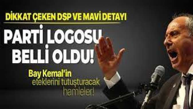 Muharrem İncenin partisinin logosu ve sloganı belli oldu