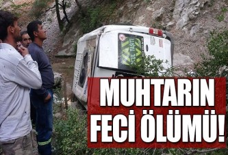 Muhtar uçurumda ölü bulundu