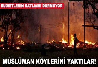 Müslüman köylerini yaktılar