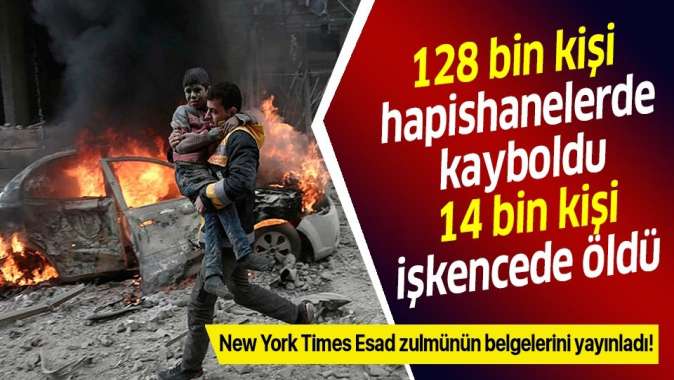 New York Times Gazetesi Esad rejiminin zulüm belgelerini yayınladı.