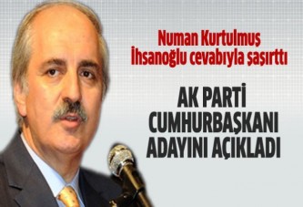 Numan Kurtulmuş Ak Parti'nin Cumhurbaşkanı adayını açıkladI