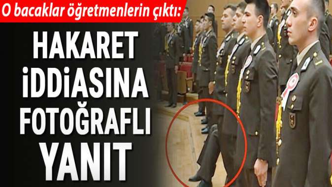 O bacaklar öğretmenlerin çıktı: Hakaret iddiasına fotoğraflı yanıt