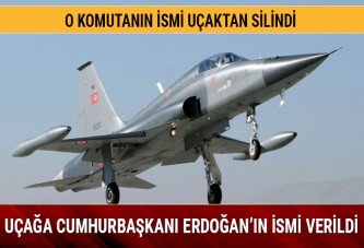 O komutanın ismi uçaktan silindi