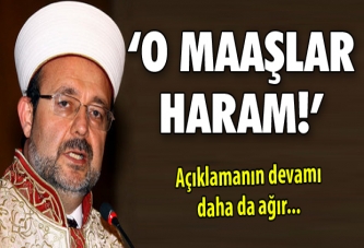 'O maaşlar haram'