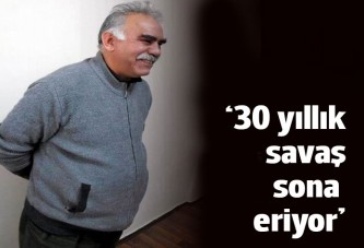 Öcalan: 30 yıllık savaş sonuçlanma aşamasında