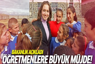 Öğretmenlere büyük müjde!