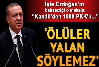 'Ölüler yalan söylemez'