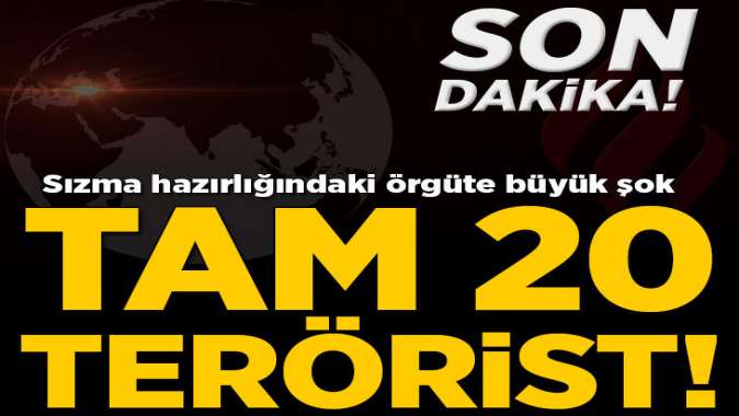 Örgüte ağır darbe! 20 terörist etkisiz hale getirildi