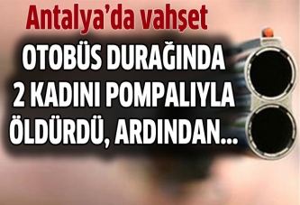 Otobüs durağında dehşet