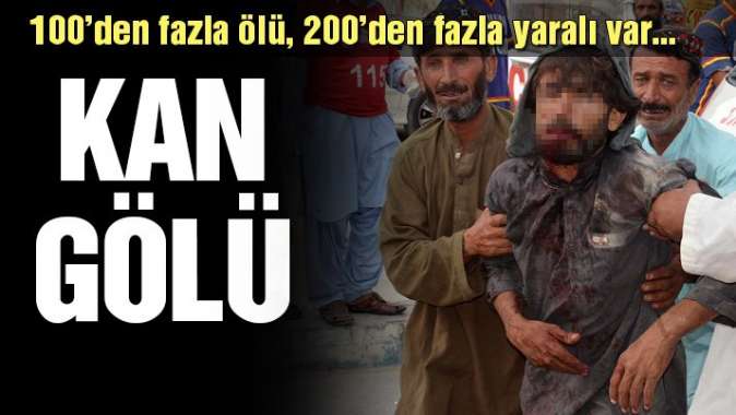 Pakistan kan gölüne döndü: 132 ölü 232 yaralı…