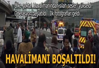 Paris'teki havalimanında silah sesleri