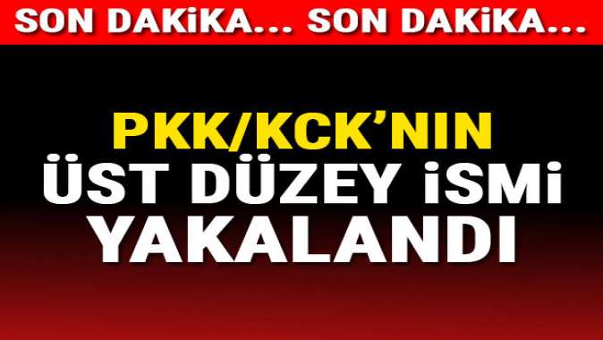 PKK/KCKnın üst düzey ismi yakalandı