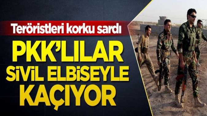 PKK’lılar sivil elbiseyle kaçıyor