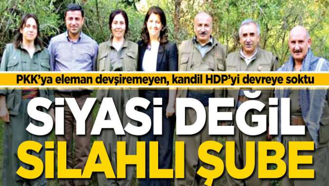 PKK’nın siyasi değil silahlı şubesi: HDP!