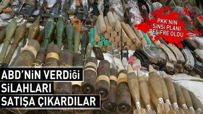 PKK/PYD-YPG, ABDnin verdiği silahları karaborsada satıyor.