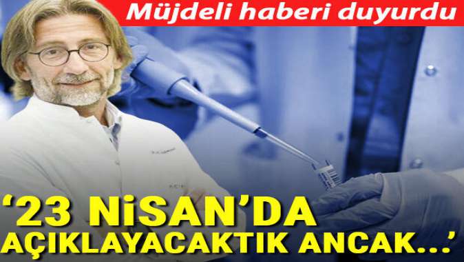 Prof. Dr. Ercüment Ovalı müjdeli haberi duyurdu! “23 Nisan’da açıklayacaktık ancak...”