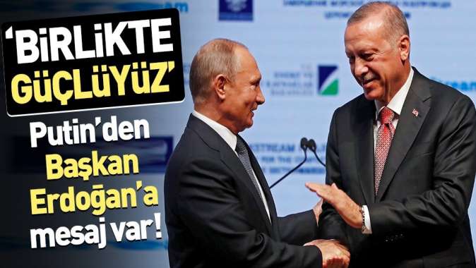 Putinden Başkan Erdoğana yeni yıl mesajı: Birlikte güçlüyüz.