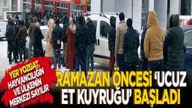 Ramazan öncesi ucuz et kuyruğu başladı