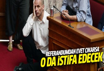 Referandumdan 'Evet' çıkarsa Yunanistan Maliye Bakanı da istifa edecek