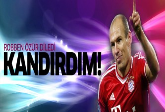 Robben: Yaptığım hareket aptalcaydı