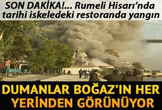 Rumeli Hisarı'nda restoranda yangın