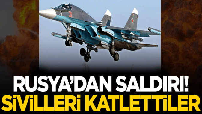 Rusyadan saldırı! Sivilleri katlettiler