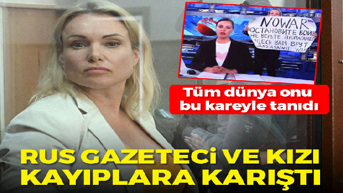 Savaş karşıtı Rus gazeteci Marina Ovsyannikova ev hapsinden kaçtı