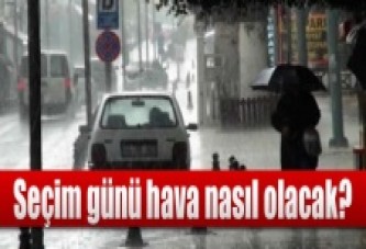 Seçim günü hava nasıl olacak?