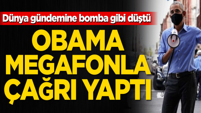 Seçimlerde son viraj! Barack Obama megafonla sahaya indi