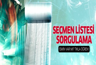 Seçmen listesi sorgulama - TIKLA ÖĞREN