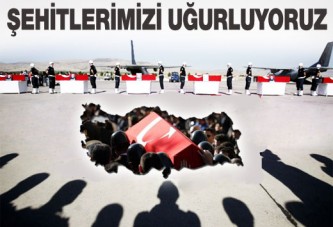 Şehit polislerimizi uğurluyoruz