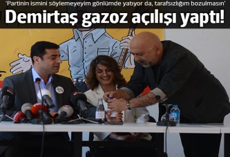 Selahattin Demirtaş gazoz açılışına katıldı!