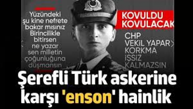 Şerefli Türk askerine karşı enson hainlik