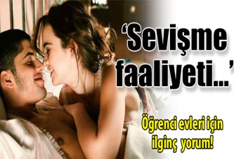 'Sevişme faaliyeti...'