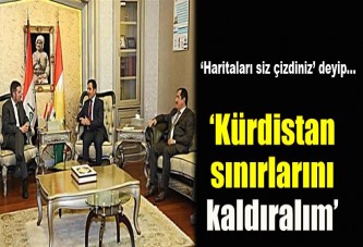 Siz çizdiniz, suni Kürdistan sınırlarını kaldıralım