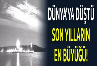 'Son yılların en büyük meteoru' Avustralya'ya düştü!